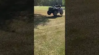 My sis playing around with the 800!  #cforce800 #mudding #mississippi