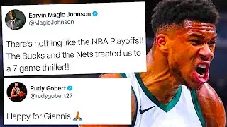NBA PLAYERS REACT TO MILWAUKEE BUCKS BEATING BROOKLYN NETS IN GAME 7 OF ECSF | BUCKS ADVANCE TO ECF