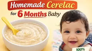 Homemade cerelac for 6months baby🥣😋 | Healthy & weight gain first food| #homemade #babyfood #cerelac
