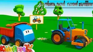 Trucks for Kids Construction Show -#excavator, Dump Truck, Mixer Truck in Surprise Eggs