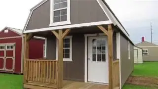 New Derksen 12X30 Urethane Finish Lofted Barn Cabin at Big W's Portable Buildings