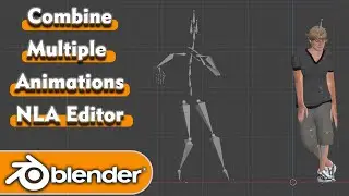 Combine Multiple Animations from Mixamo with NLA Editor |#blendertutorial #blender #animation