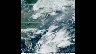 US East Coast Weather, GOES Satellite Imagery | #shorts