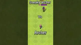 Sneaky archer vs archer || coc #gaming #coc