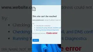 Troubleshooting website access error #shorts