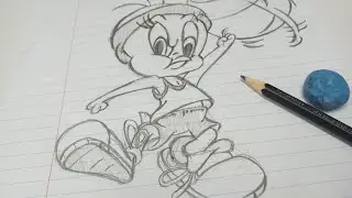 Speed Drawing Piu Piu (Space Jam) #piupiu #comodesenhar #looneytunes