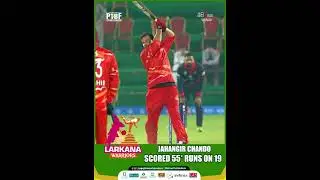 Jahangir Chandio (Larkana Warriors) Scores 55 Runs Off Just 19 Balls Against Rawalpindi Royals