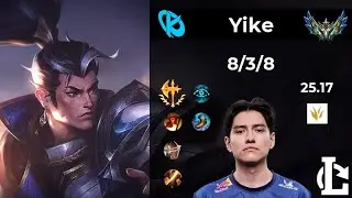 Xin Zhao JUNGLE - KC Yike | Patch 25.17 EUW Challenger