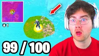 I Got 100 Players to STAND STILL and let the STORM DECIDE WHO WINS... (craziest custom tournament)
