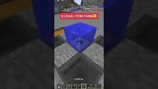 ILLEGAL ITEM FARM Minecraft #shorts