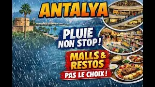 Antalya sous la pluie 🌧️ | Quand le voyage ne se passe pas comme prévu!!