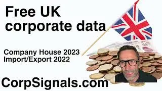 UK companies list and other corporate data for FREE