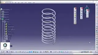 Helical Spring | Variable Pitch | Law | CATIA