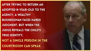 Man Returns Adopted Child &mdash; Judge's Revelation Silences Entire Courtroom...