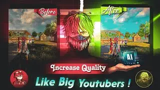 How To Increase Free fire VIDEO QUALITY Like big youtubers USING AI 🔥/ increase ff video quality ✅