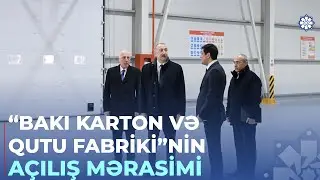 Sumqayıt Sənaye Parkında karton və qutu taralarının istehsalı müəssisəsinin açılışı olub