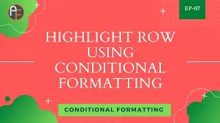Highlight row using Conditional Formatting | Basic VBA in Hindi