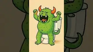 #cute monster funny potty video # trendy shorts