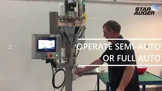 Star Auger filling machine for dispensing salt into containers