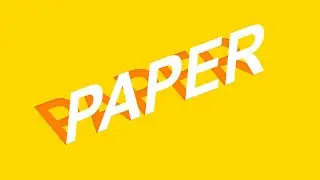 Skewed Papper Text Effect | CSS