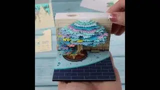 #Calendar 2025 Notepad #Artistic 3D Tree Paper Model #Desktop Stationery  With PenHolder #Novel Gift
