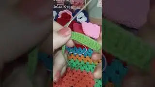 Teje conmigo las hojas para los Tulipanes Corazones 💐🌺♥️