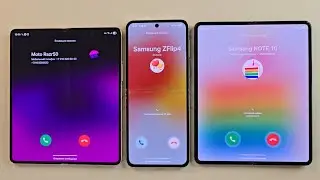 WhatsApp Incoming call& Double WhatsApp Fake call at the Same Time Samsung ZFold3 + ZFold 4+ ZFlip 5