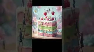 Mini People Making Giant Food