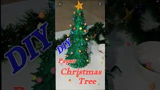 Christmas tree paper craft #shorts #christmastree #papercraft #aadvispraise #diycrafts