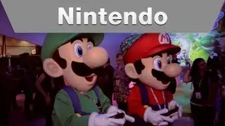 Mario and Luigi at the Nintendo E3 2013 Booth