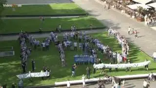 MSV Fans vor dem City Palais