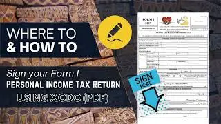Where to & How to Sign your PNG Form I Personal Income Tax Return using PDF Editor - Xodo
