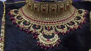 Reverse AD style Choker Wedding Set / Dulhan Set At Wholesale Rates