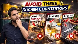 Best Kitchen Countertop for Indian Homes (Full Comparison) | Granite, Quartz, Full Body, Nano white