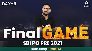 SBI PO 2021 | Reasoning | Live SBI PO Paper #FinalGame #3