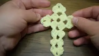Cruciulita crosetata/ tutorial de crosetat/ Decoratiune crosetata de Paște