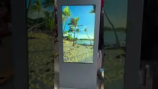 Totem digital exterior cu ecran LCD de 55 inch, 4K, IP65, racire prin AC
