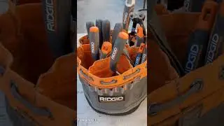 RIDGID 19 POCKET PROFESSIONAL GRADE SMALL PARTS ORGANIZER TOOL BAG MODEL#RD25001-TH