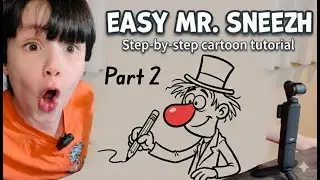 Color Mr. Sneeze (EASY) | Step-by-Step Cartoon Coloring Tutorial &ndash; Part 2