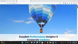 EazyBot Update - Glad I Have This Running In The Background!!