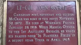Remembering John McCrae the Author of the Poem 