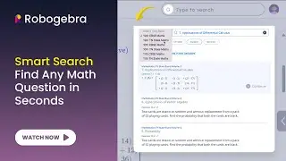 Robogebra Smart Search | Find Any Math Question in Seconds | Robogebra
