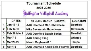 18 Elite Black vs. Ohana Volleyball 18s (AAU Deerfield MLK showcase): Set 1