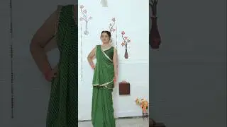 Gujrati saree drape #saree#style #fashion #drape #youtubeshorts #shortvideo #ytshorts #yt