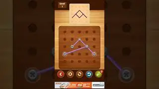 Line Puzzle: String Art. Acacia. Level 1. Walkthrough.