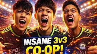 INSANE 3v3 CO-OP MATCH 🤯 | eFootball Mobile Teamwork GOES CRAZY!