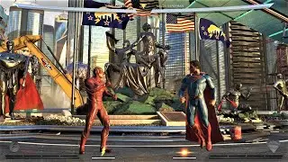 VERY HARD - The Flash VS Superman INJUSTICE 2 level handicap & competitive mode Battle Match PS4