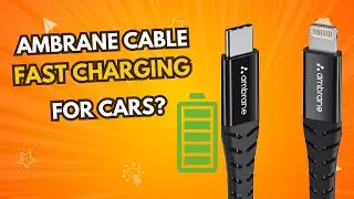 Кабель Ambrane Type-C - Lightning в автомобиле: быстрая зарядка проверена в реальных условиях!