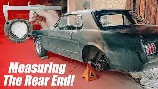 My 1965 Mustang Gets Rear Disc Brakes! | How To Measure Rear Axel For Wilwood Disc Brakes | Part 1