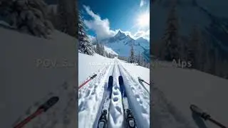 Carving through snow like a pro! #TravelWithPOV #travelblogger #skitouring